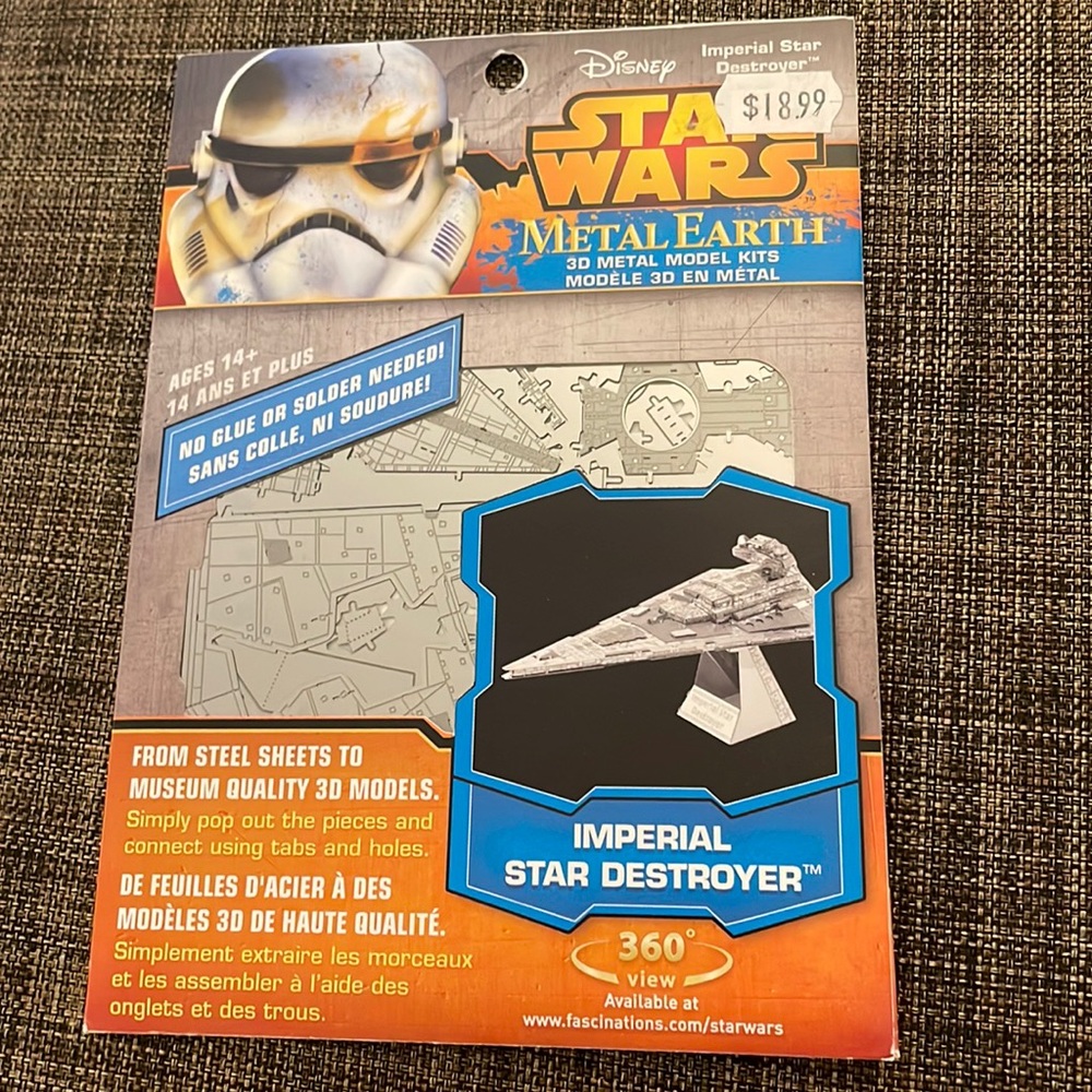 🔥 3/$25 - Star Wars Metal Earth 3D Model Kits - Imperial star destroyer